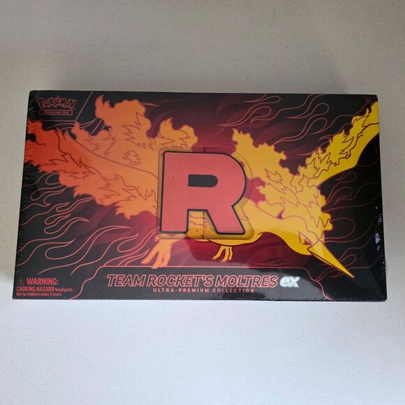 Pokémon Team Rocket's Moltres ex UPC Ultra Premium Collection Pokemon - NEW - Picture 1 of 6